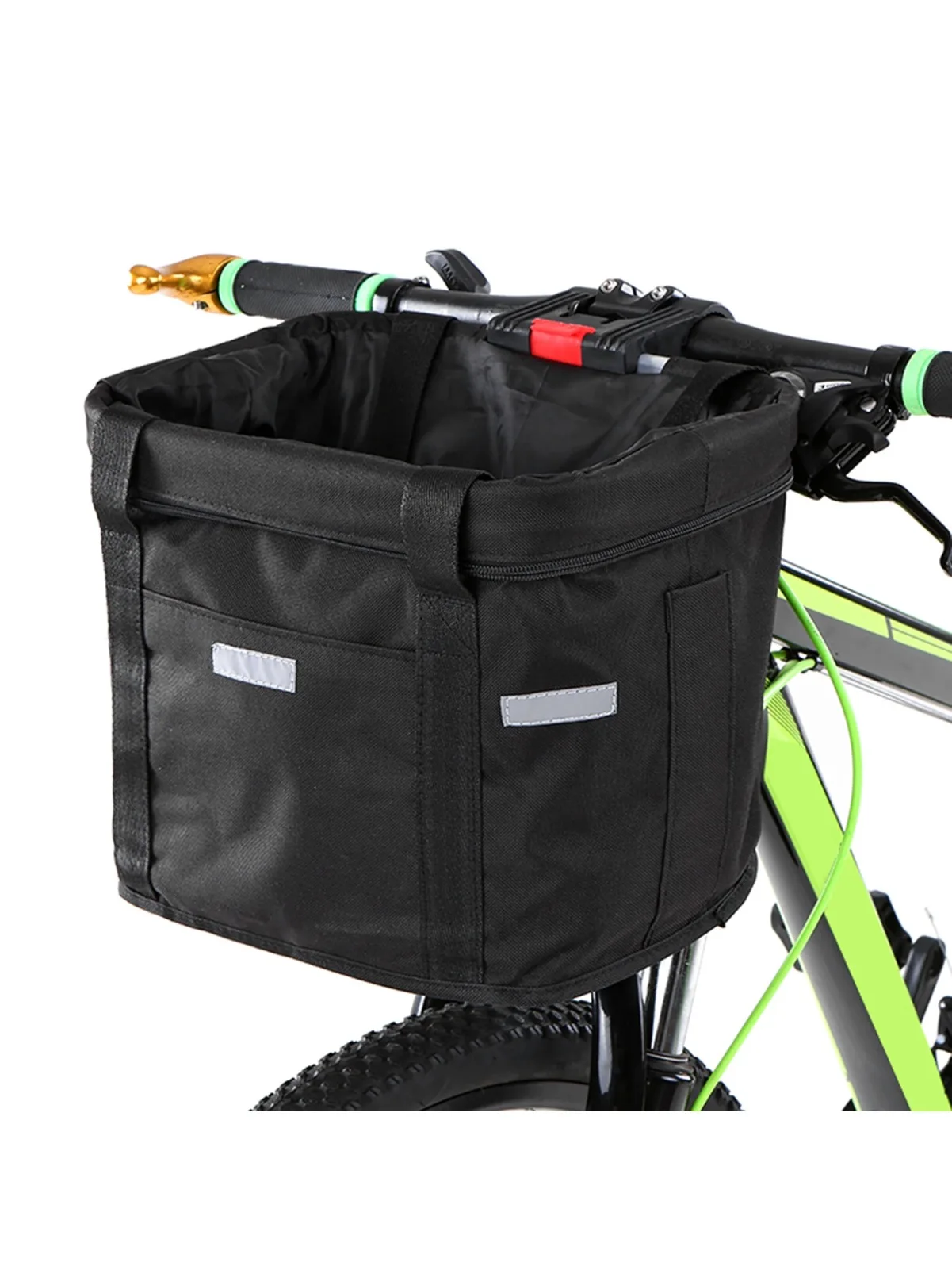 AliExpress NONE Bicycle Front Basket Removable Waterproof Bike Handlebar Basket Pet Carrier Frame Bag Bikepacking Bicycle Accessories