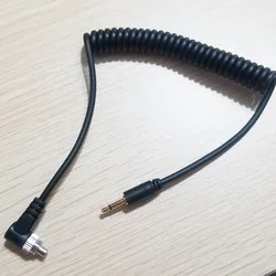 Camera Flash PC Sync Cord PC to Male 2.5mm Screw Lock for Speedlite 580EX SB-800 Godox Trigger PT-16 Photo Studio Accessories