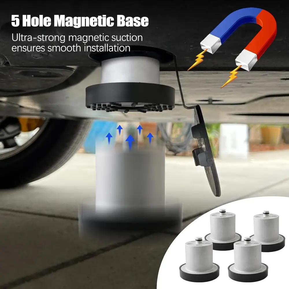 リビアン R1T および R1S 用磁気リフティングパック（保護ケース付き） - 4個パック、シルバー