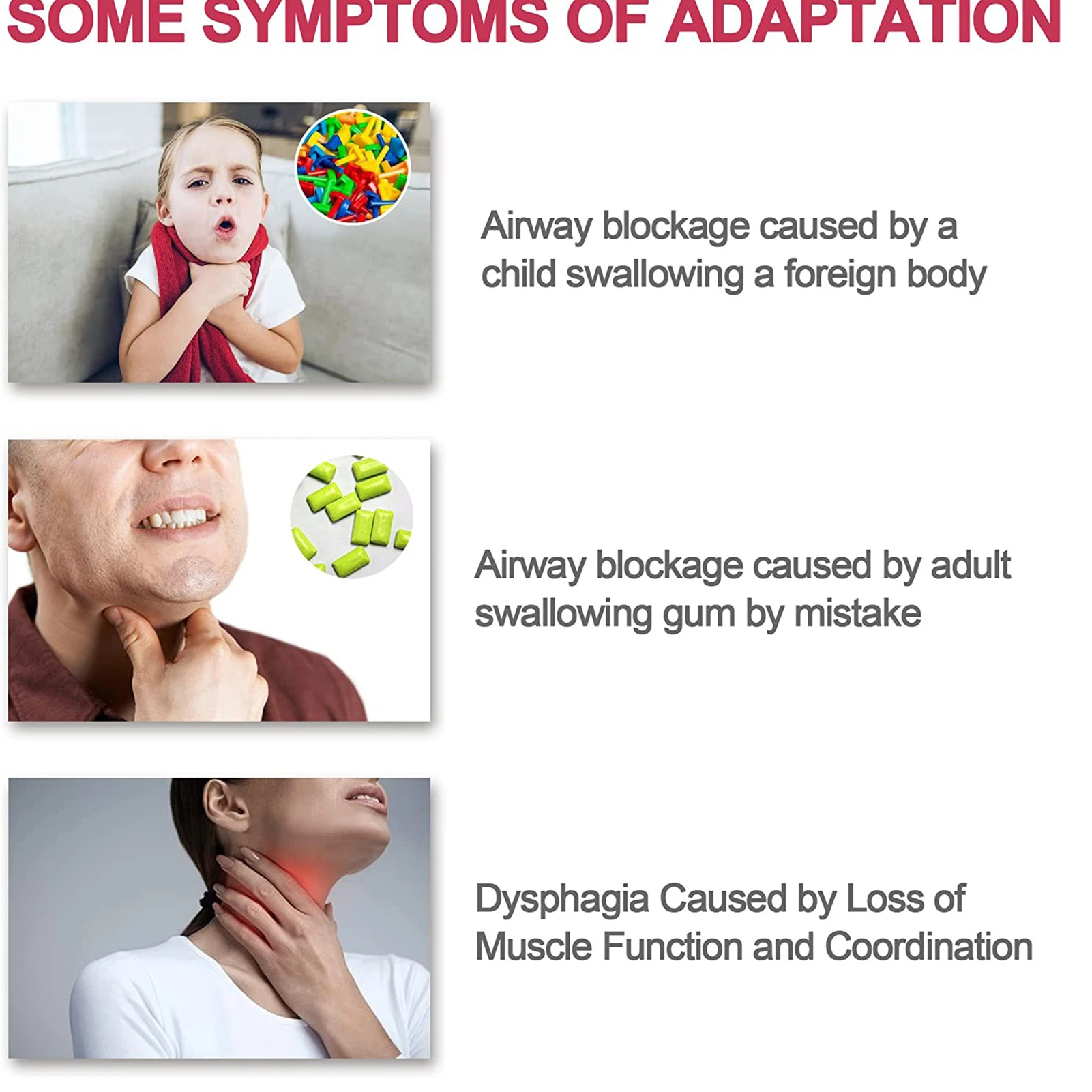 Dispositif portatif d'assistance anti-étouffement des voies respiratoires, urgence, sauvetage, aspiration Vac, outil anti-étouffement, trousse de premiers soins pour enfants et adultes