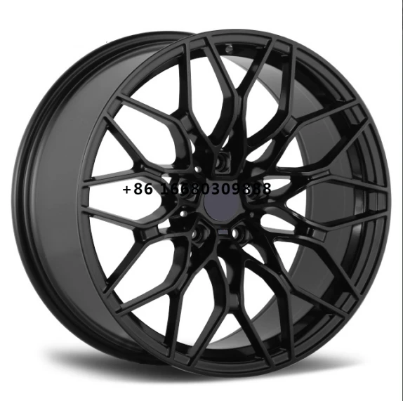 Bku racing cast alloy wheel rims 5x120 wheels 18 19 inch 5 holes gloss black machine face for  wheels f30 e90 e92 f10