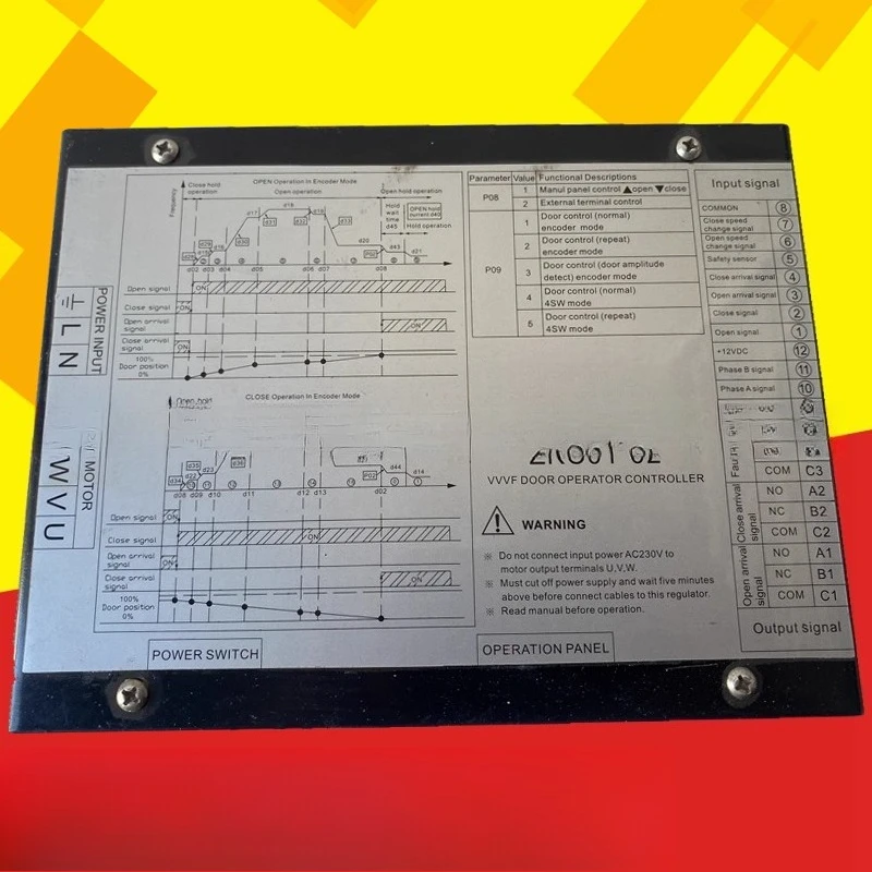 

Детали подходят для инвертора дверной машины лифта ZKC01-02 0,4 кВт, контроллера дверной машины, аксессуаров для лифтов.