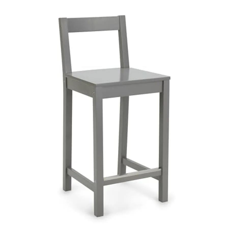 Wooden Bar Stool with Backrest 24",,1 Unit
