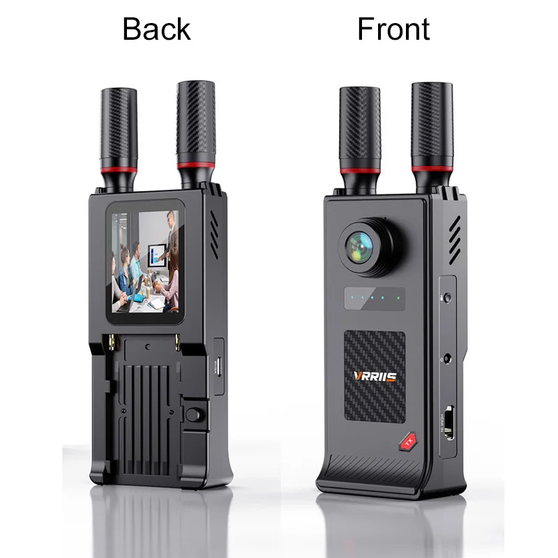HD HDMI Wireless Video Transmitter and Receiver with Screen 400M Share Display for Camera Live Streaming Indoor Outdoor Shooting