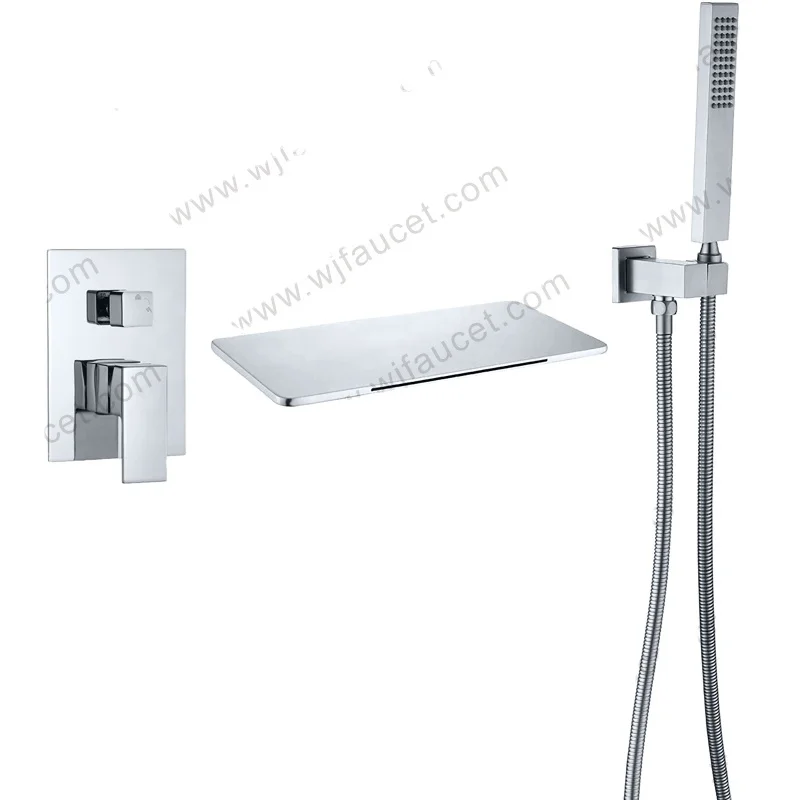 Regadera Para Ducha Handheld Shower Head Stainless Steel 304 Copper Concealed Shower Rain Shower For Bathroom