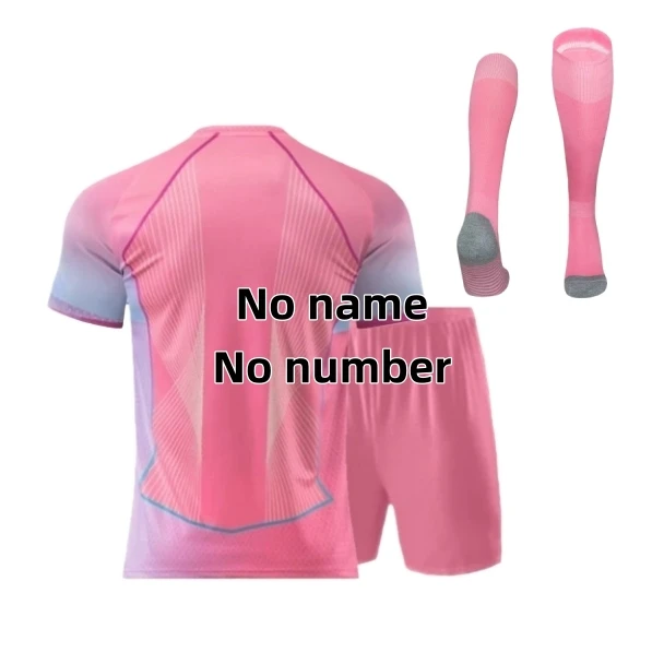 25 26ok BarcaES volwassenen kinder trainingspak met aangepaste nummers en letters 25 26 BarcaES trainingshirt