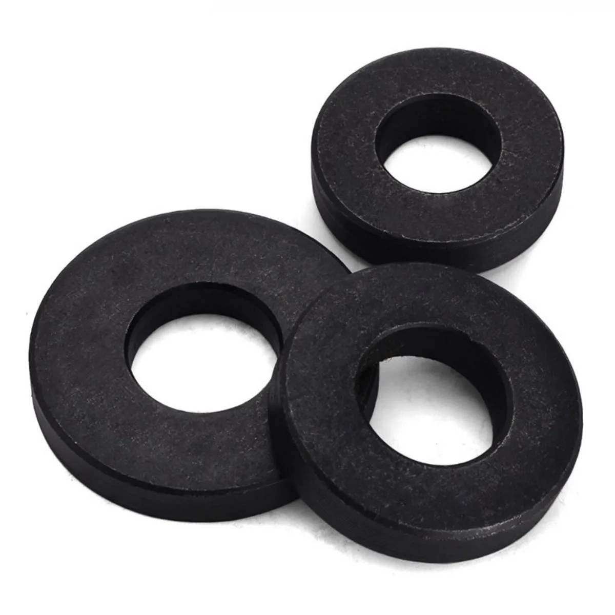 A3 Carbon Steel Washers Round Gasket 0.5mm-5mm Thickness Circular Flat Ring Iron Metal Spacer for M3-M24 Screws