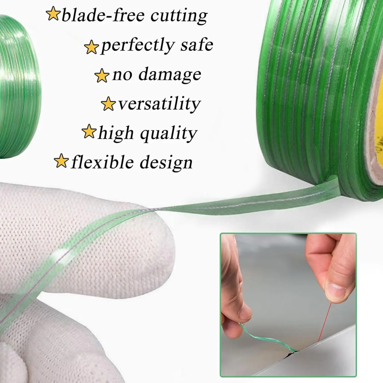 Fahrzeug Farbwechselfolie Knifeless Finish Line Tape Kit Vinyl Wrap Tools für Autoaufkleber Design Schneidelinie Grafikfolie Werkzeug – Detail 6