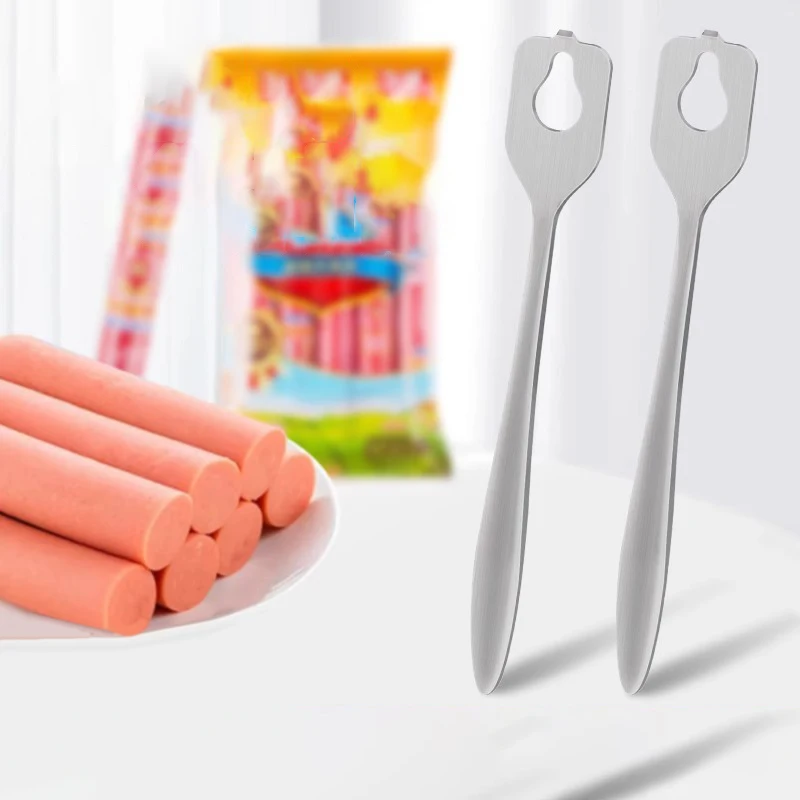 Abridor de salchichas y jamón de acero inoxidable, pelador de salchichas, cuchillo abridor especial de salchichas asadas, cocina casera, Bar, restaurante, Gadget, 2/5 Uds.