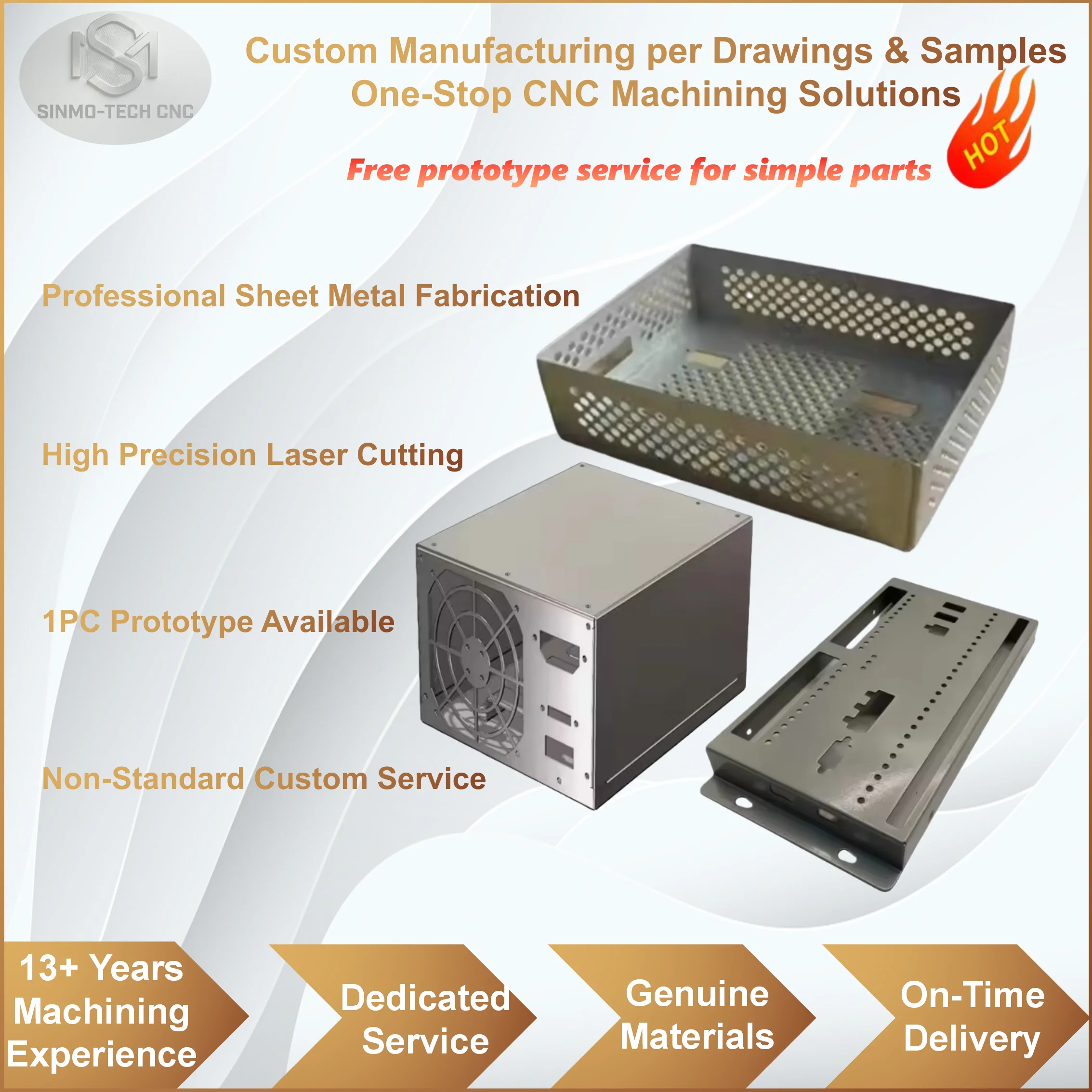 Stainless Steel Aluminum Sheet Metal Custom Processing Laser Cutting Bending Industrial Mechanical Components