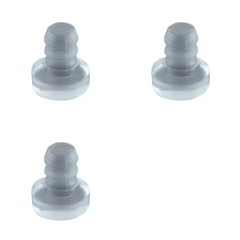 ABRE-600PCS Glass Tabletop Shock Recessed Rubber Cabinet Door Anti-Shock Pellets For Patio Countertops, Fits 3/16Inch Hole