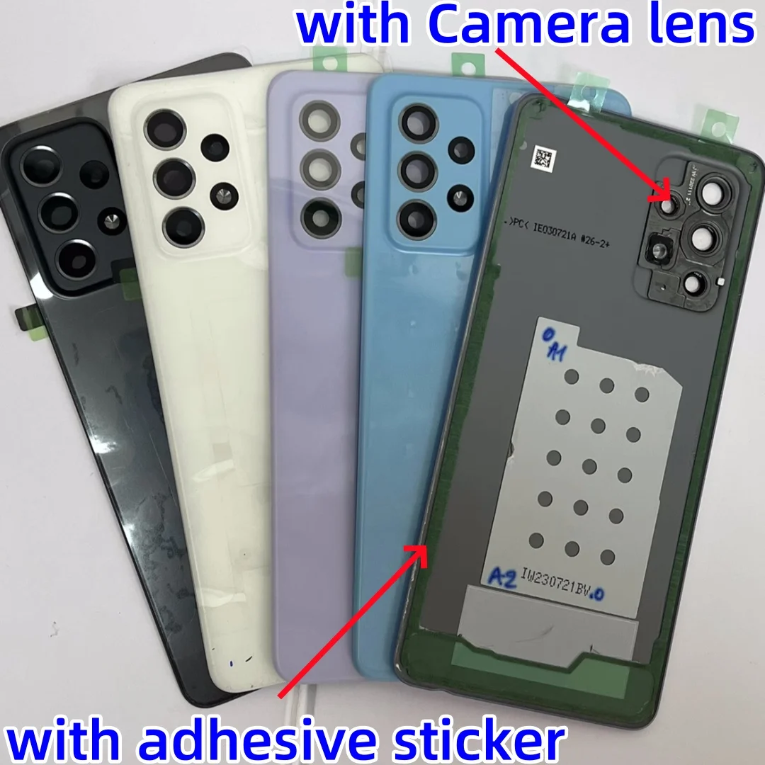 Фото Задняя крышка/крышка батарейного отсека для Samsung Galaxy A52 A52S SM-A525F A526B A5260 A528B, запчасти для ремонта, дверца батарейного отсека