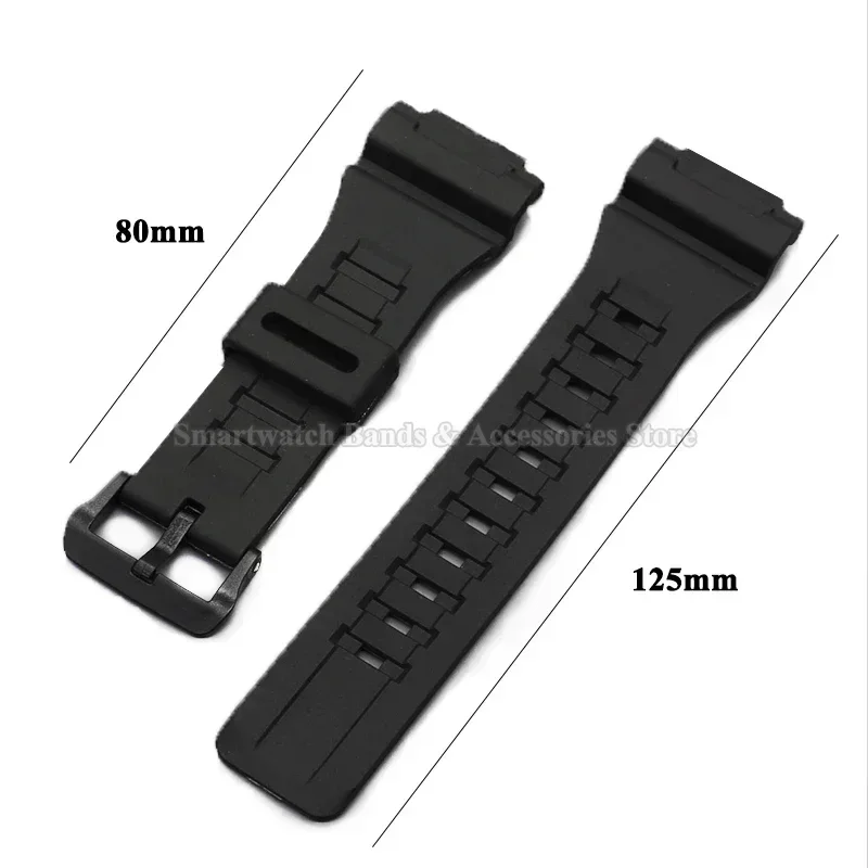 Silicone Watch Strap for Casio AQ-S810W 800W SGW-300H AE1000W AEQ110W W800H W216H W735H Waterproof Rubber Bracelet Accessories