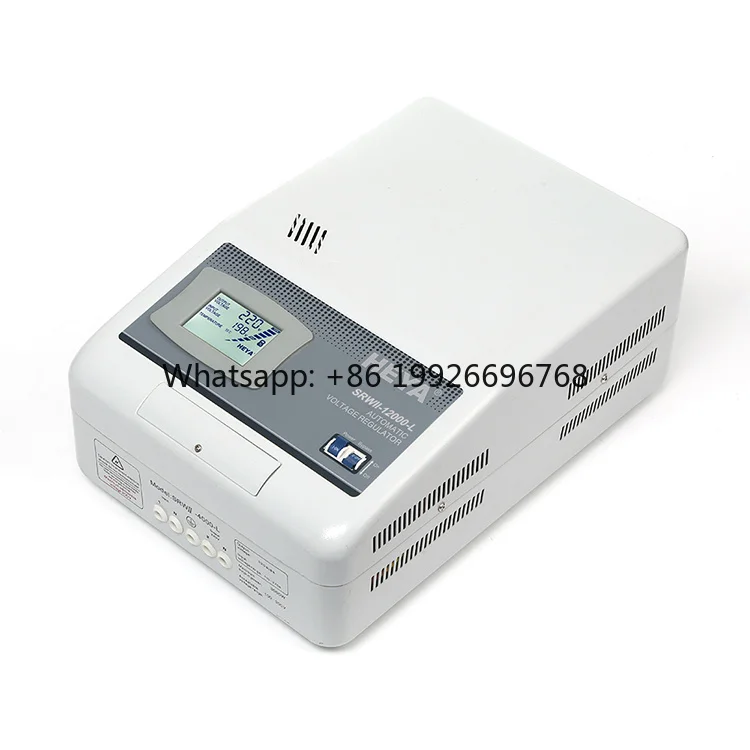 10KW AVR 12KVA 110-275V Input Range Single Phase 220V LCD Display Regulateur De Tension Automatic Voltage Regulators Stabilizers