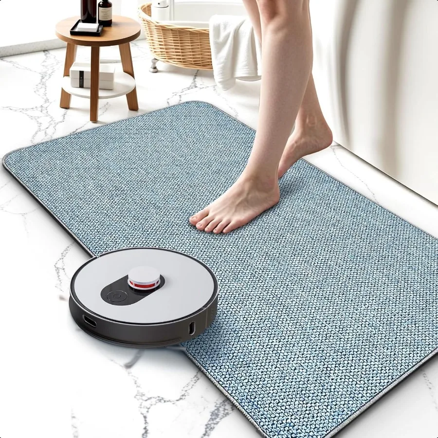 

Модернизированные тонкие коврики для ванной комнаты, коврик для ванной, впитывающие коврики для ванной, резиновая подкладка, нескользящая, быстросохнущая, моющаяся, уютная ткань для ванной комнаты