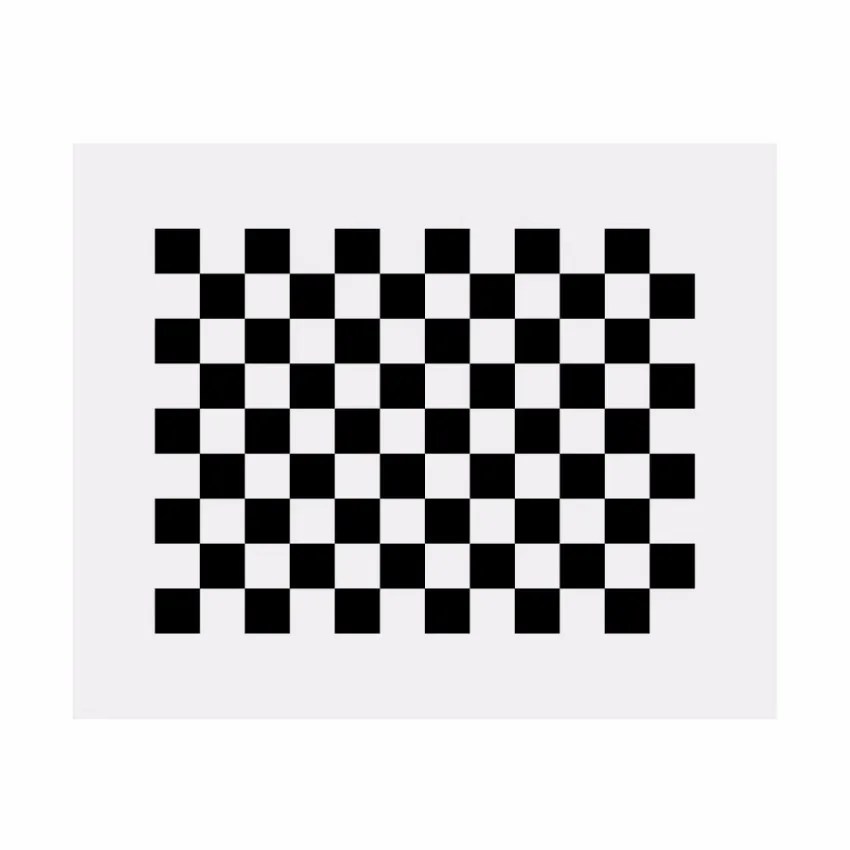 

12x9 Checkerboard Calibration Board Float Glass Substrate Alumina Square 25-100mm Optical Correction Tool for Machine Vision