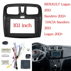 10 Inch Fascias For Renault Sandero Symbol Logan 2014+ Car Radio Head Unit 2 Din Panel DVD GPS MP5 Android Player Dash Frame