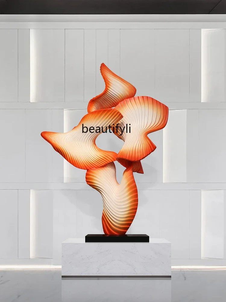 

Abstract Sculpture Art Installation Hotel Lobby Art Decoration Soft Decoration Accessories Large Floor Ornaments