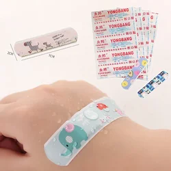 100 pçs/lote remendos ferida tiras vestir auto-adesivo bandagem de gesso curitas kawaii animal dos desenhos animados resistente à água band aid