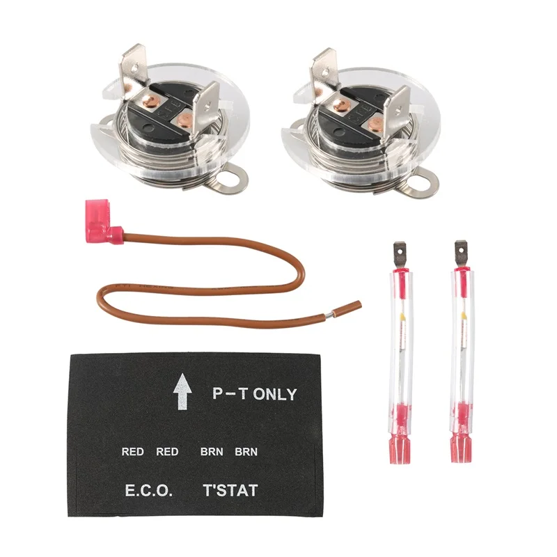 2PCS RV Water Heater Thermal Cutoff Kit Thermostat Assembly Compatible for Atwood 91447 93866 Models # GCH6-4E 6E 7E 8E Series