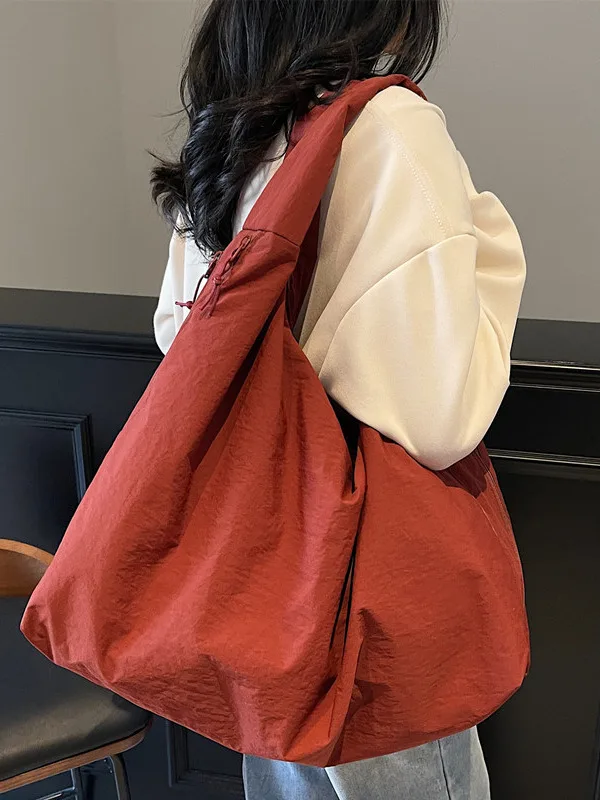 

Lazy Sle Canvas Tote Bag Women's Yellow Armpit oulder Crossbody Bag Large Capaci op Bag for Commuting to Work