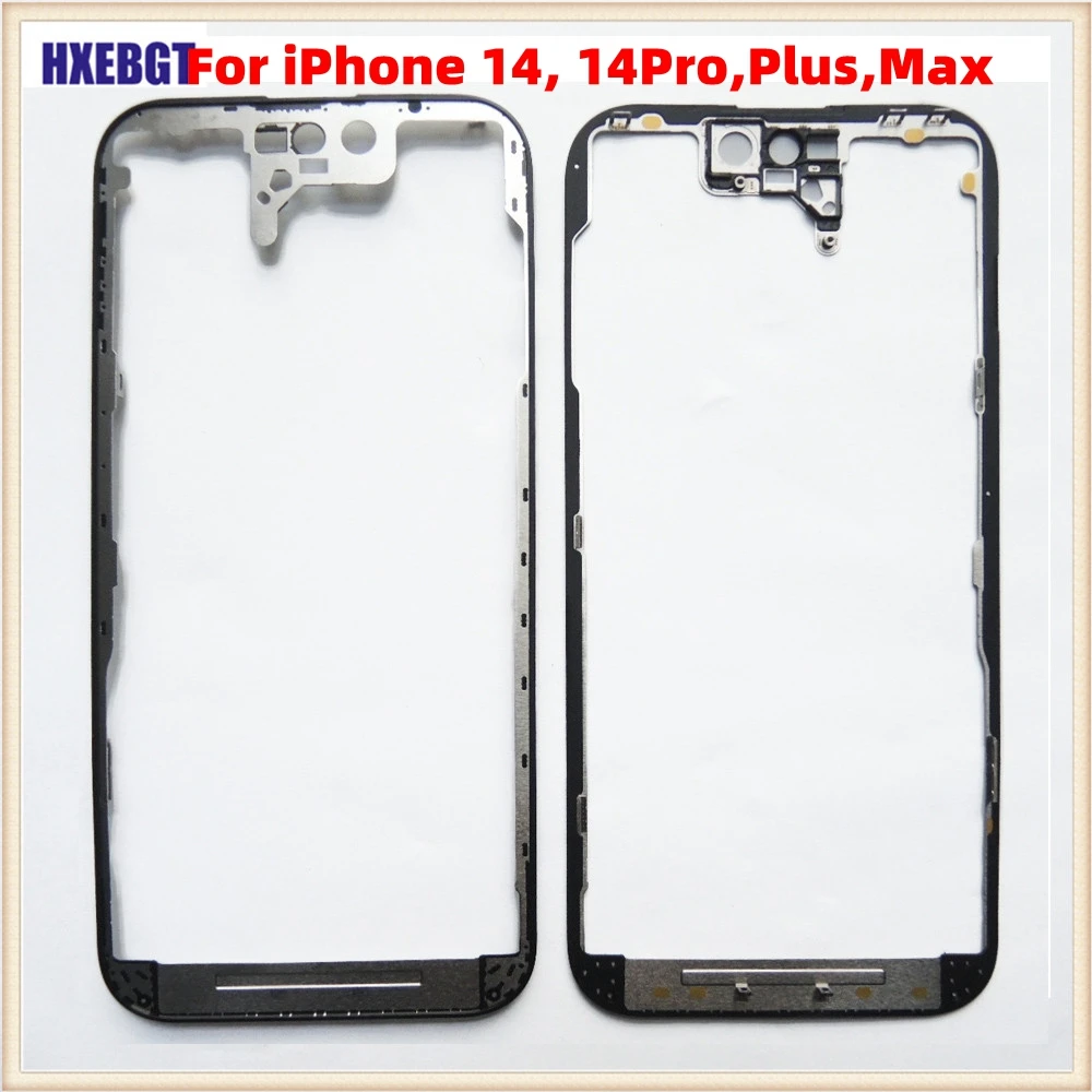 LCD Frame Bezel For iPhone 14 , 14 Pro, Plus, Max Front Frame Housing Middle Bezel Chassis Smartphone Repair Parts