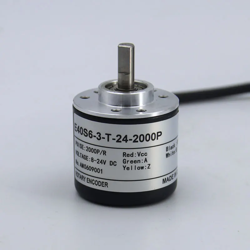 E40S6 E40S8 360/400/500/600P/R Codificador rotativo Photoelectric Incremental Rotary Encoder DC 5V 24V open collector output
