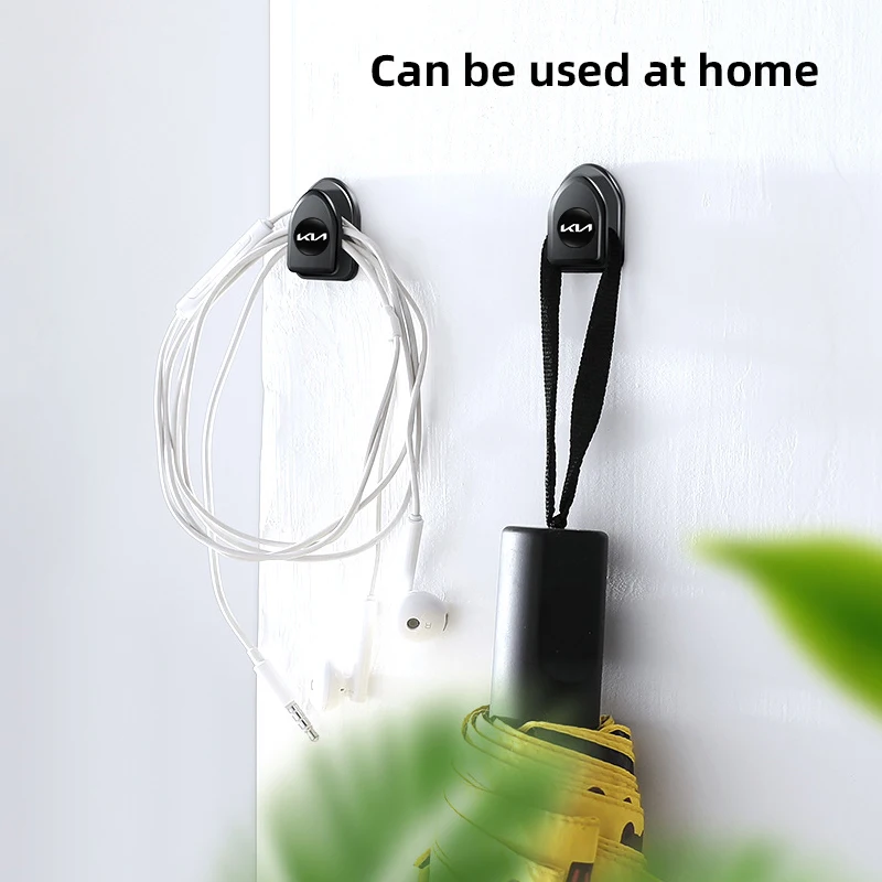 2/4 قطعة خطاف تخزين صغير ذاتي اللصق للسيارة ملحقات لكيا EV6 ستينغر ريو سورينتو بيكانتو Ceed Borrego Syros K4 K5 K8 K9