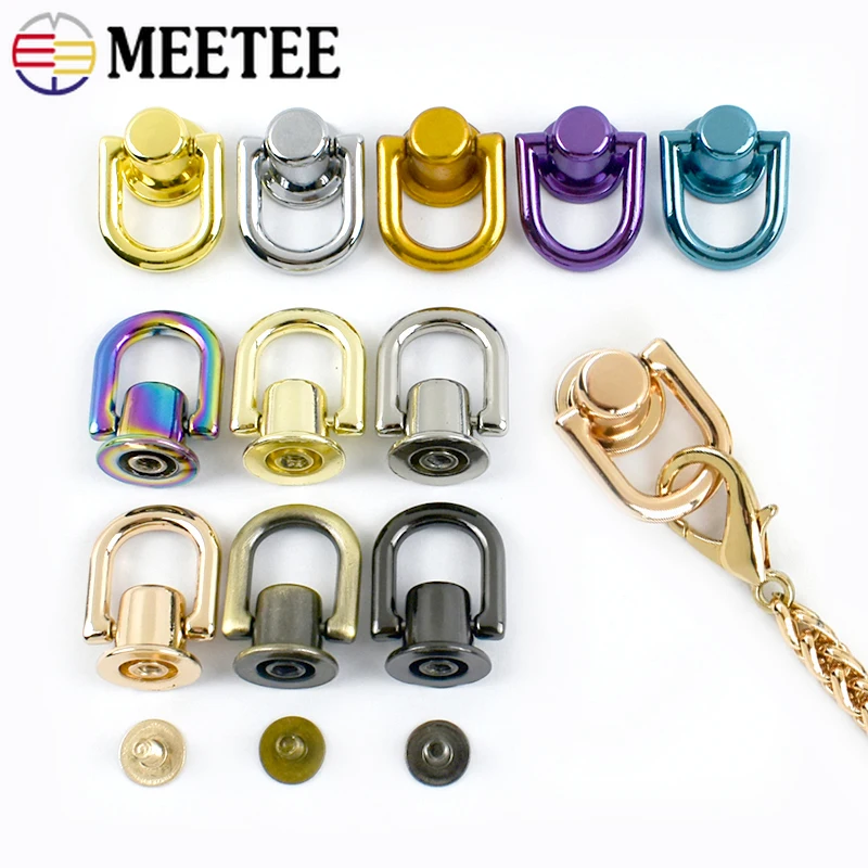 

5-20Pcs 10mm Metal Bag Rivet Nail Buckle Studs Button Handbag Belt Hanger Clips Clasp Luggage Bag Buckle Hardware Accessorieies