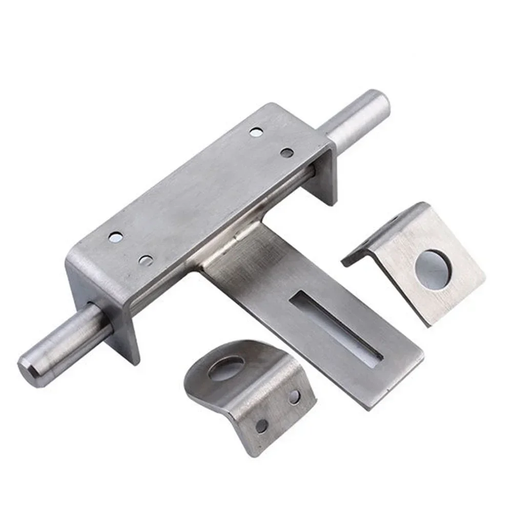 Sliding Bolt Door Latch Stainless Steel Bolt With Padlock Hole Heavy Duty Garden Gate Shed Door Tower Bolt Latch Catch Hardware