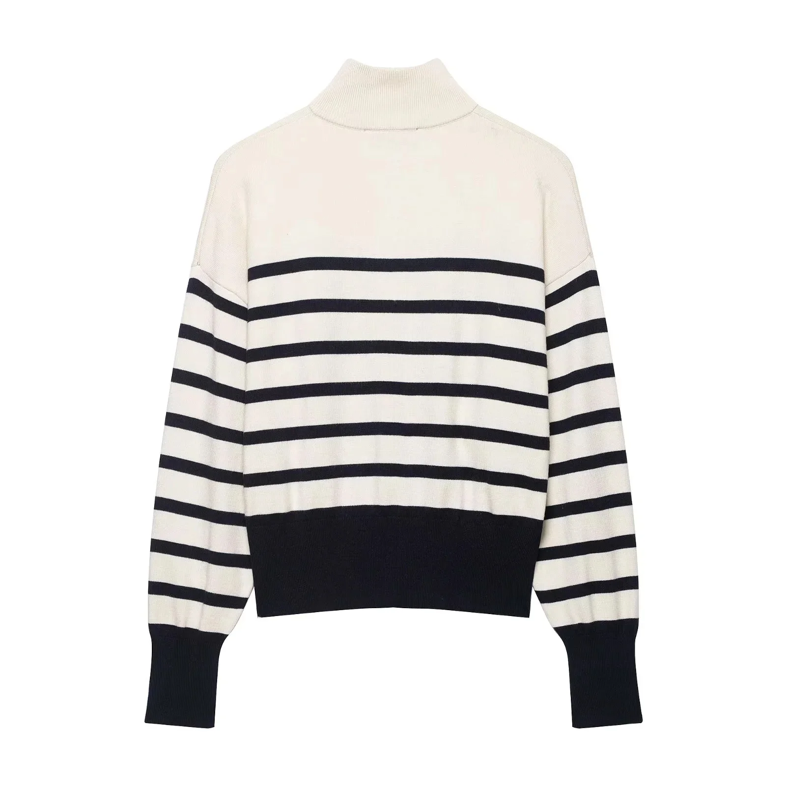 KONDALA 2026 Autumn Winter Energetic Contrasting Women Jumpers Hiking Striped Commuter Style Vacation Ladies Jumpers