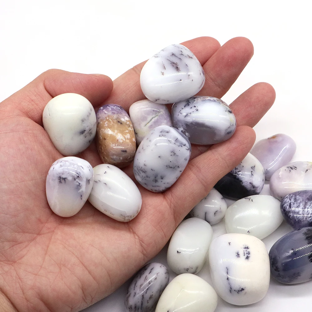 

Natural Dendritic Opal Quartz Crystals And Healing Stones Tumbled Bulk Mineral Specimen Home Aquarium Decoration Gift