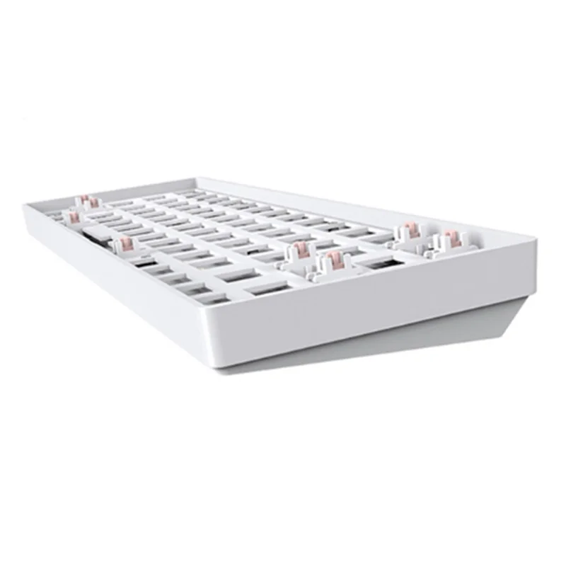 

TESTER68 Customized Mechanical Keyboard Kit Hot Swap Kit 2.4G Dual Mode Bluetooth Wireless Keyboard White