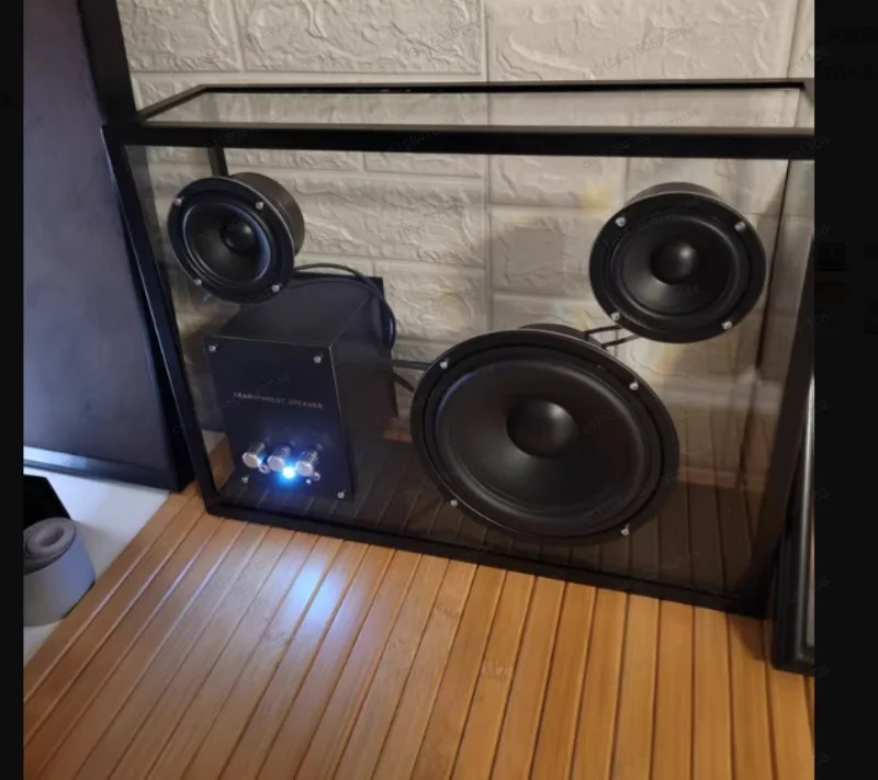 

Transparent Acrylic Audio Industrial Wind Living Room Decoration Simple E-sports Room Ornament Desktop Bluetooth Speaker