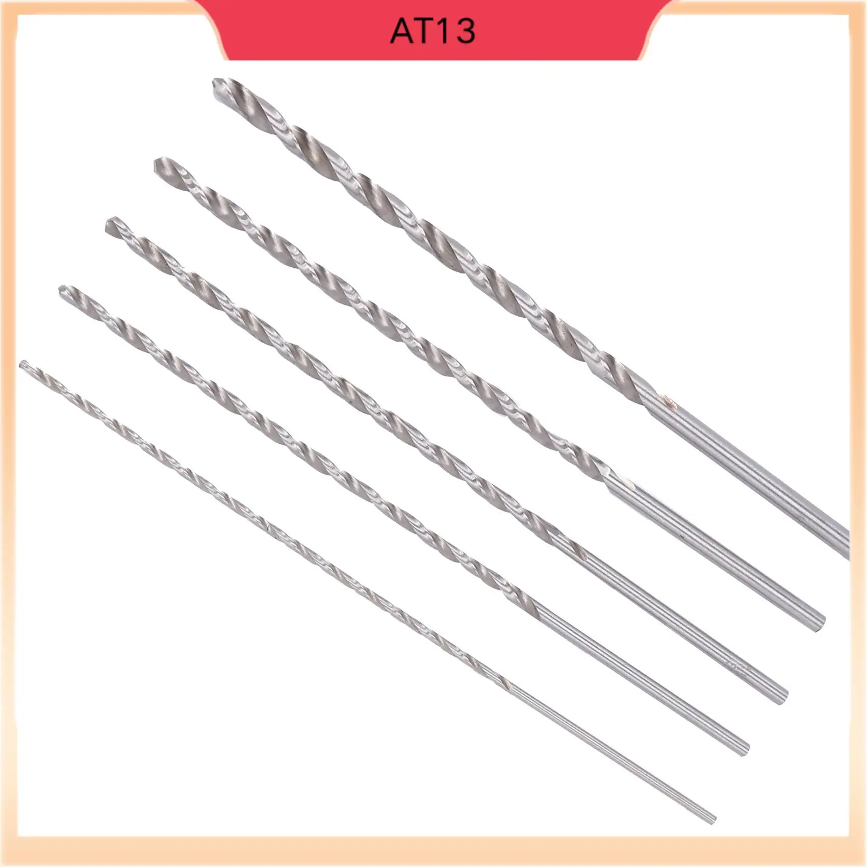 

AT13 15PCS Extra Long High-Speed Steel Drill Bit Sets Straight Shank Twist Drill Bit Tool 2-5Mm For Wood