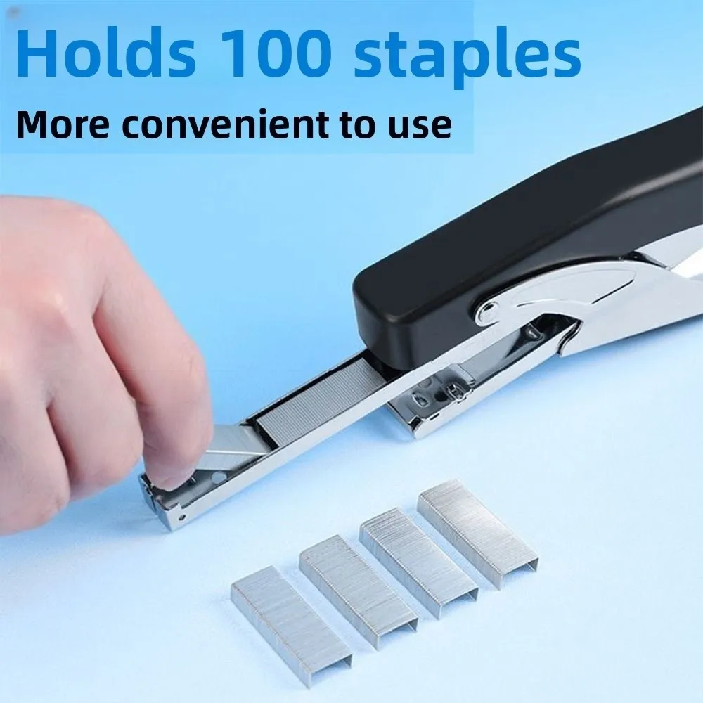 Multifunction Labor-Saving Stapler Hand Operated Portable Paper Stapling Machine with 1000pcs Nails Simple Heavy Duty Stapler