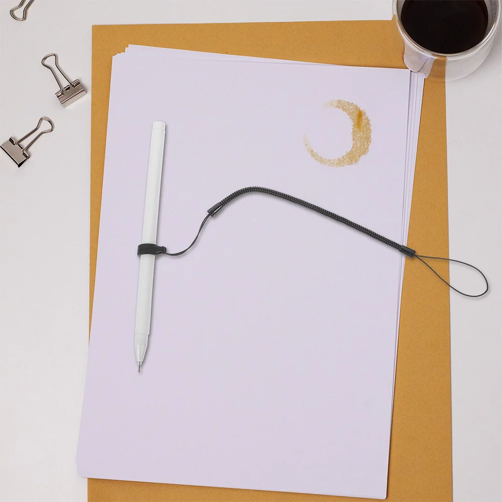 

5 шт., пластиковый пружинный ремень для ручки, эластичный выдвижной сменный ремешок для сенсорного экрана, стилуса, планшета, защита от потери