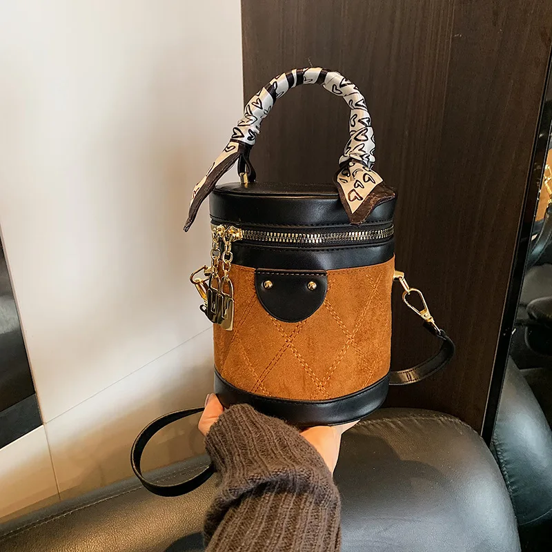 

Роскошная сумка-ведро 2025 года, универсальная женская сумка с верхней ручкой, повседневная сумка через плечо, минималистичная сумка «день-ночь», текстурированная