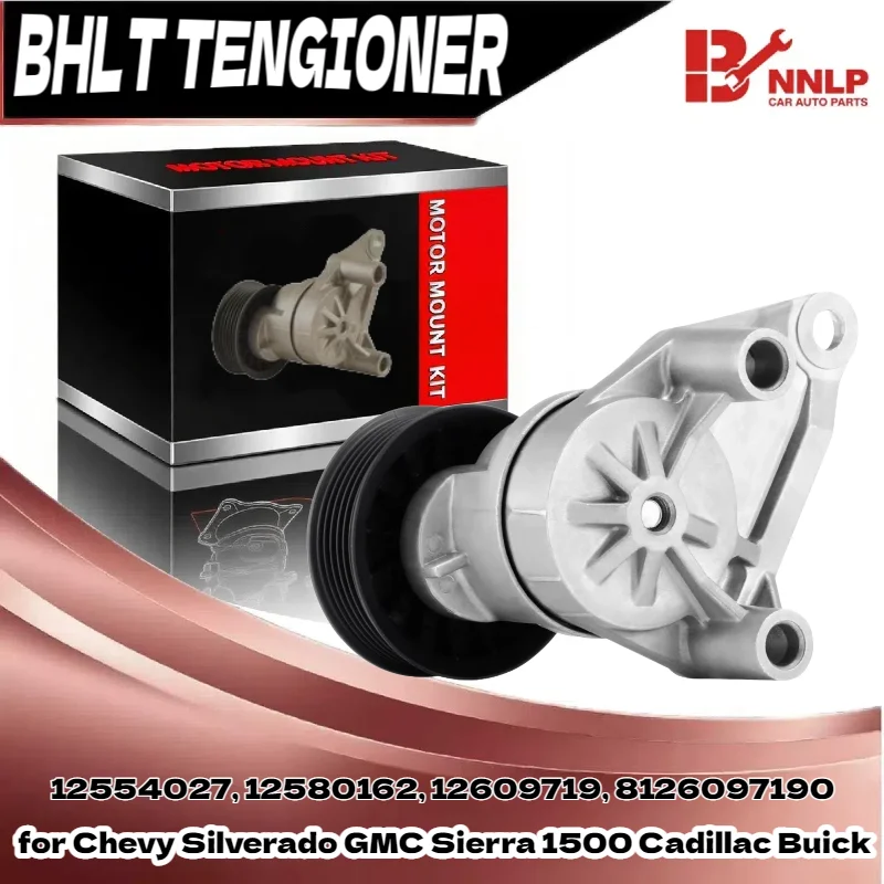

For Chevy Silverado GMC Sierra Cadillac Belt Tensioner Assy with Pulley 12554027 38158 8126097190