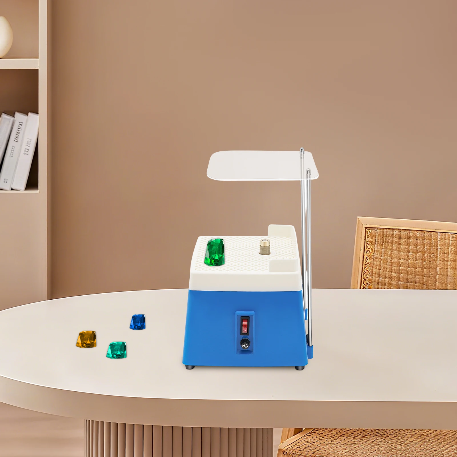 Glasschleifer, 4200 U/min, tragbarer Mini-Buntmühle, Diamant-Glas-Kunst-Schleifwerkzeuge zum Schleifen von Glas/Keramik/Stein