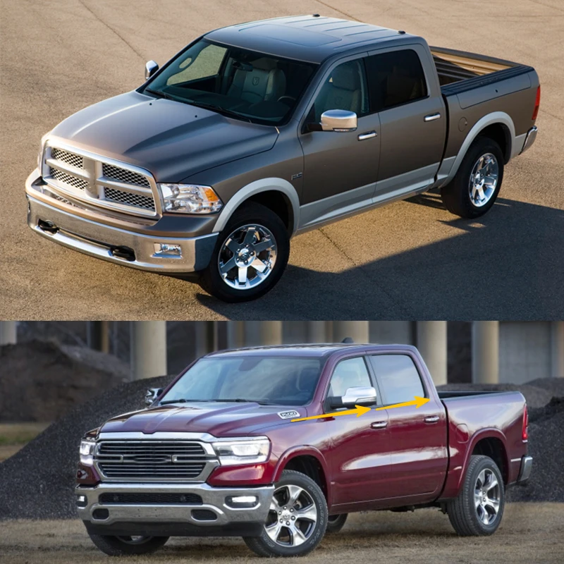 Picture 4: 4Pcs Window Rubber Trim For Dodge Ram 1500/2500/3500/4500/5500 2009-2021 Weatherstrip Seal Strips Rubber Moulding 55112376AH