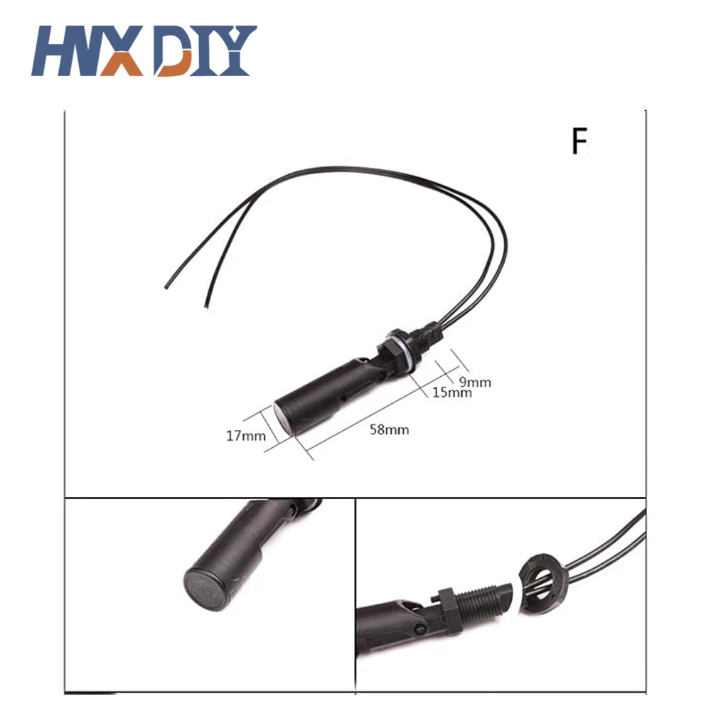 10Pcs/Lot AC 110V Liquid Water Level Sensor Horizontal Float Switch Side Mount Float Switches For Aquariums Fish Tank Pool