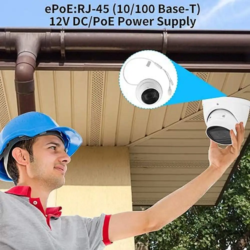 4MP Starlight IR-IP-Kamera mit extrem schwachem Licht, 2,7–12 mm Objektiv, integriertes Mikrofon, POE-Fahrzeug, Menschenerkennung, KI-Perimeterschutz, SMD