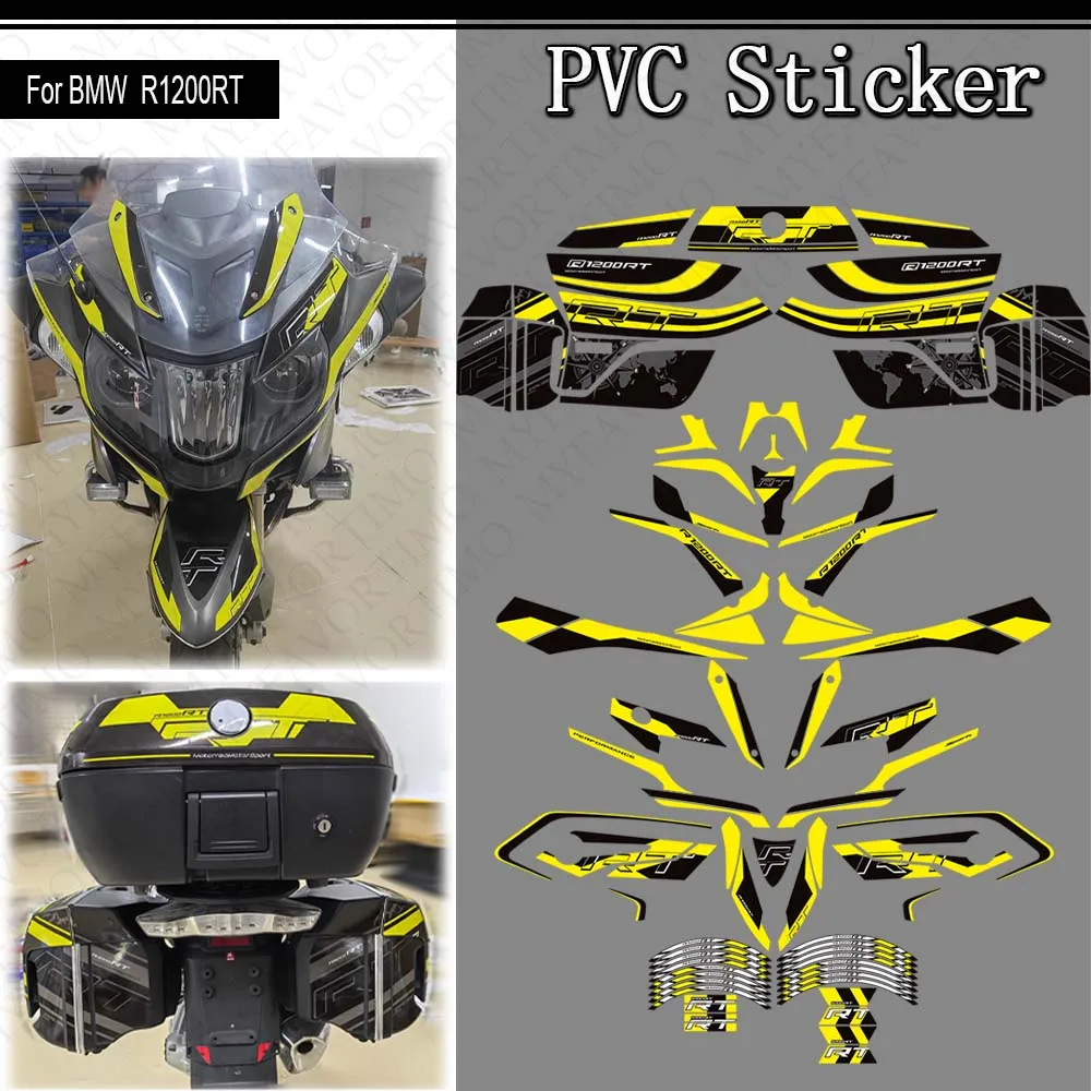 

For BMW R1200RT R 1200 RT Motorcycle Fairing Fender Trunk Luggage Cases Protector Tank Pad Grips Kit Knee Wheels Stickers Decals