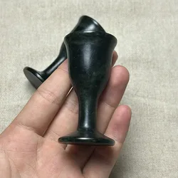 Dark Jade Wine Glass Medicine King Stone Goblet Liquor Cup Strong Magnetic Serpentine Jade