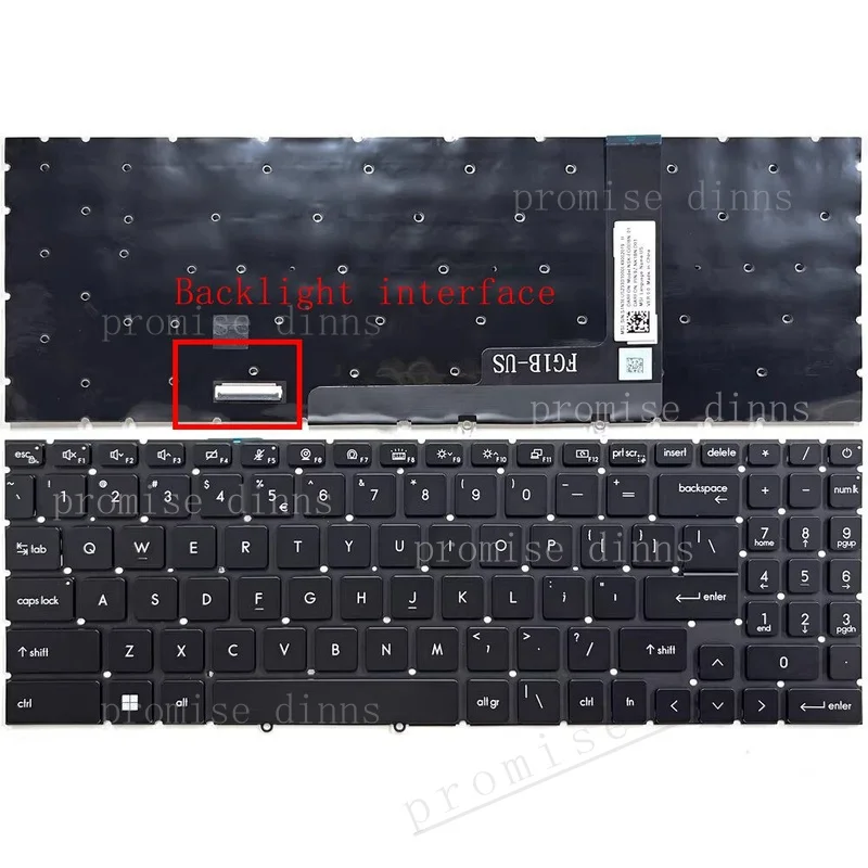M  New for MSI Creator Z16P B12UG B12UGST B12UGT B12UHST B12UHT Per-Key RGB Keyboard US