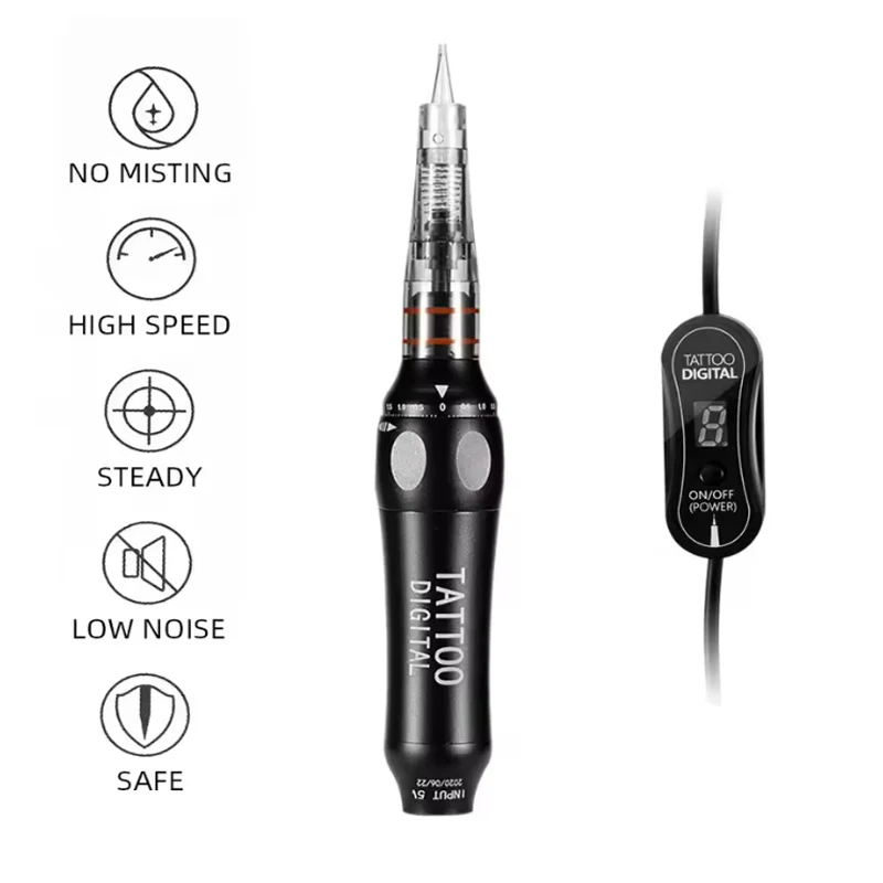 Professional Eyebrow Tattoo Machine Pen for Permanent Makeup Lip Liner - Precision Eyebrow Artistry Tool