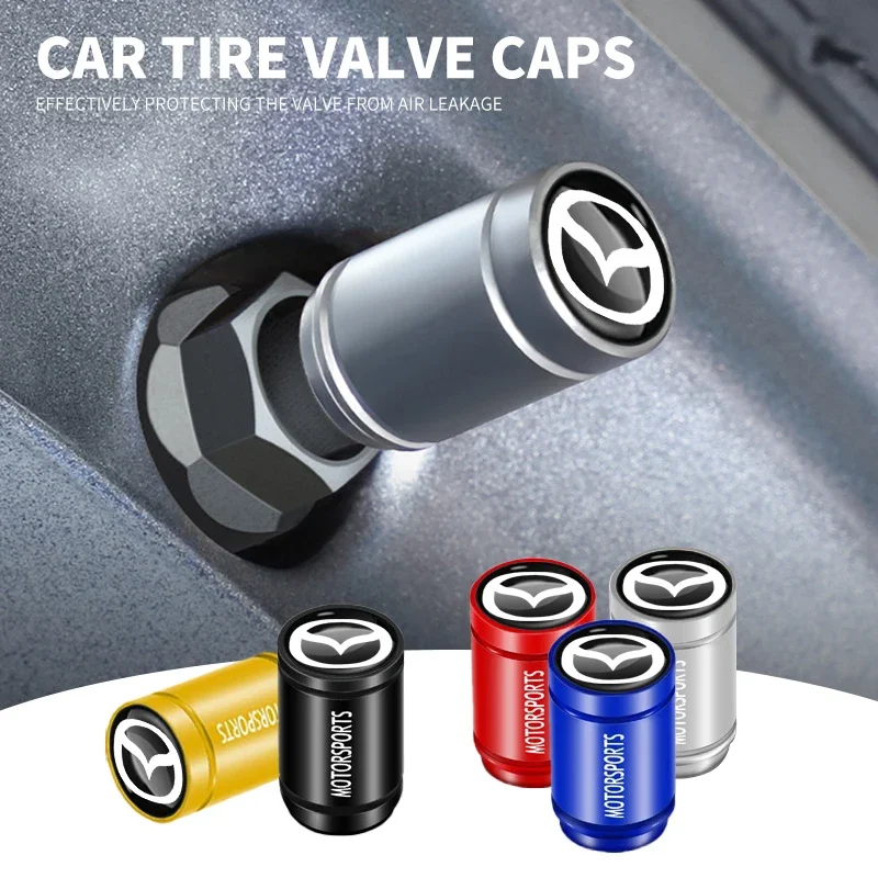 

4 шт. для Mazda 3 6 2 5 Axela Atenza Demio CX3 CX5 CX7 CX30 MX3 MX5 Скорость MPE Автомобильная спортивная эмблема Металлические колпачки для шин стержня клапана