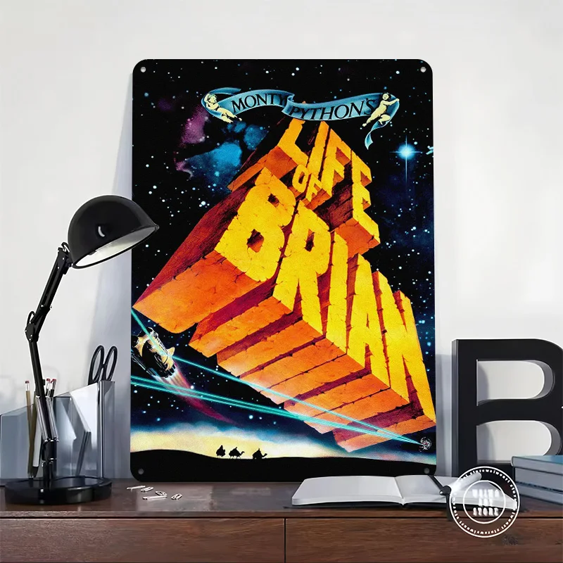 Monty Python's Life of Brian Metal Poster Perfect Gift for Fans Lovers Personalized Wall Art Metal Sign for Room Decoration Man