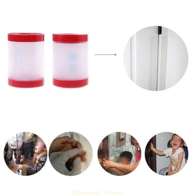 

E7CE Clear Child Safety Door Hinge Protector Cover Finger Pinch Guard Baby Security f